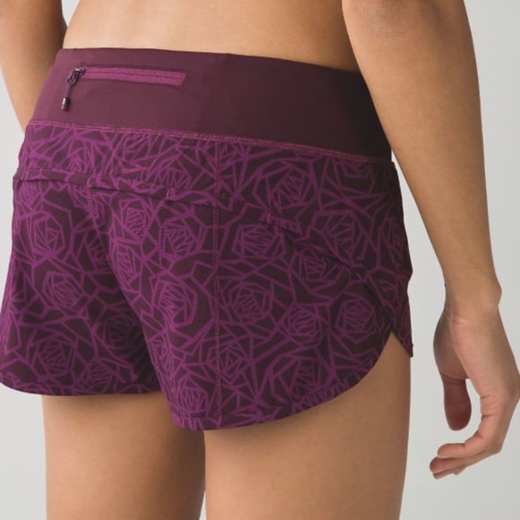Lululemon Speed Short 4-way Stretch 2.5" Posey Red - Picture 2 of 6